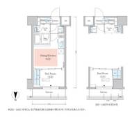 東京都江東区東陽3(マンション)の賃貸物件の間取り