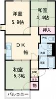 グリーンヒル小金台 E棟の間取り