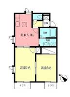 神奈川県相模原市緑区東橋本1(アパート)の賃貸物件の間取り