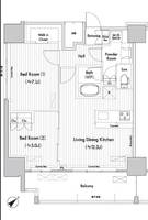 ヒューリック荏原の間取り