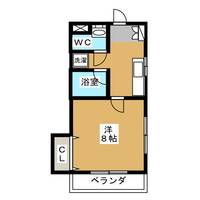 コーポウォッセ1の間取り