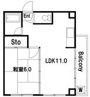 諏訪マンションの間取り