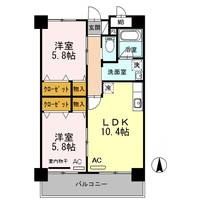 島根県松江市大正町(マンション)の賃貸物件の間取り