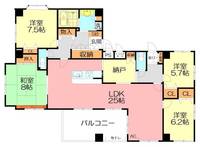 神奈川県藤沢市鵠沼石上2(マンション)の賃貸物件の間取り