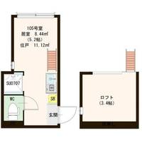 東京都北区志茂2(アパート)の賃貸物件の間取り