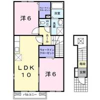 群馬県高崎市吉井町小串(アパート)の賃貸物件の間取り