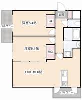大阪府高槻市別所本町(マンション)の賃貸物件の間取り