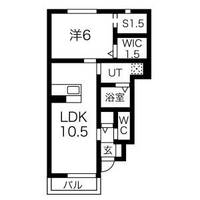 栃木県栃木市大平町富田(アパート)の賃貸物件の間取り