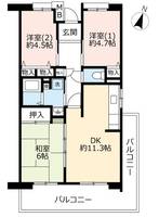 URグリーンヒルズ御影の間取り