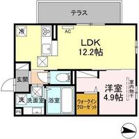 熊本県合志市幾久富(アパート)の賃貸物件の間取り
