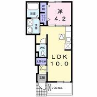 徳島県徳島市北沖洲4(アパート)の賃貸物件の間取り