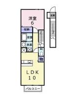 群馬県高崎市下小鳥町(アパート)の賃貸物件の間取り