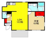 埼玉県川口市大字辻(アパート)の賃貸物件の間取り