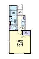 栃木県佐野市奈良渕町(アパート)の賃貸物件の間取り