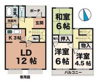 兵庫県神戸市西区伊川谷町長坂(一戸建)の賃貸物件の間取り