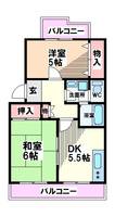 東京都国立市北2(マンション)の賃貸物件の間取り