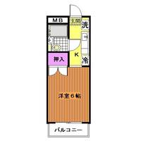 千葉県千葉市若葉区西都賀3(マンション)の賃貸物件の間取り