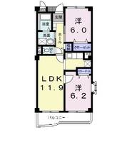 埼玉県草加市青柳7(マンション)の賃貸物件の間取り