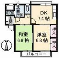 フレグランスKIIの間取り