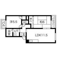 ダブルツリー1番館(旧マ・メゾン・峠)の間取り