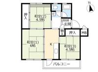 UR公田町の間取り