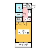 神奈川県藤沢市湘南台5(マンション)の賃貸物件の間取り