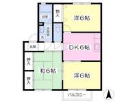 栃木県小山市西城南1(アパート)の賃貸物件の間取り