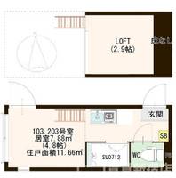 東京都北区赤羽2(アパート)の賃貸物件の間取り