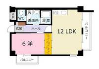 広島県広島市安佐北区落合1の賃貸マンションの間取り