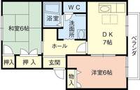 和歌山県和歌山市野崎(アパート)の賃貸物件の間取り