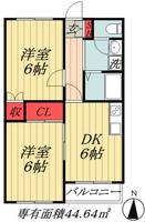 千葉県市川市高石神(アパート)の賃貸物件の間取り