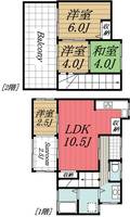 千葉県千葉市若葉区桜木1(一戸建)の賃貸物件の間取り