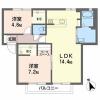 新潟県長岡市川崎5(アパート)の賃貸物件の間取り
