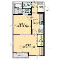 群馬県館林市堀工町(アパート)の賃貸物件の間取り