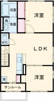 京都府京丹後市峰山町荒山(アパート)の賃貸物件の間取り
