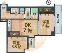 東京都新宿区北新宿4の賃貸マンションの間取り