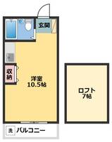 コーポアルカディアIIの間取り