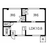 愛知県日進市浅田町上ノ山(アパート)の賃貸物件の間取り
