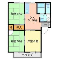 徳島県徳島市新浜本町3(アパート)の賃貸物件の間取り