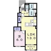 ラフレシール花見Iの間取り