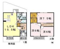 大阪府堺市中区福田(一戸建)の賃貸物件の間取り