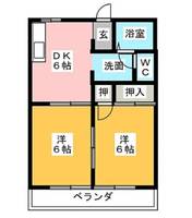 フローラフジAの間取り