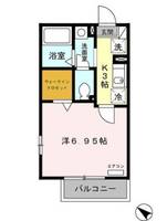 千葉県市川市末広2(アパート)の賃貸物件の間取り