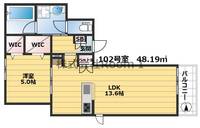 【ペット共生】(仮称)阿倍野区阪南町1丁目ヘーベルメゾン・旭化成ヘーベの間取り