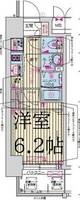 大阪府大阪市北区本庄東3(マンション)の賃貸物件の間取り