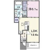 奈良県橿原市葛本町(アパート)の賃貸物件の間取り