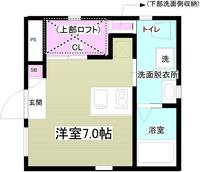東京都文京区水道1(マンション)の賃貸物件の間取り