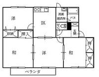 セジュール根城Aの間取り