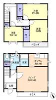 千葉県八千代市大和田新田(一戸建)の賃貸物件の間取り