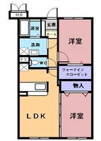 愛知県名古屋市北区楠味鋺4(マンション)の賃貸物件の間取り